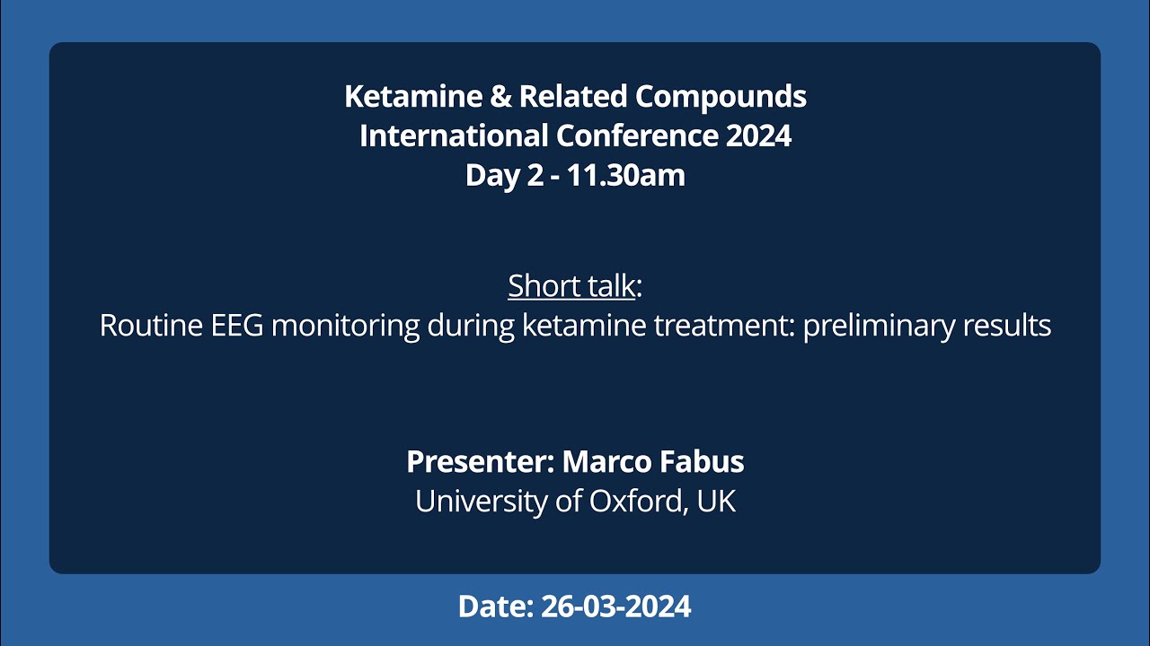 Short talk: Routine EEG monitoring during ketamine treatment: preliminary results