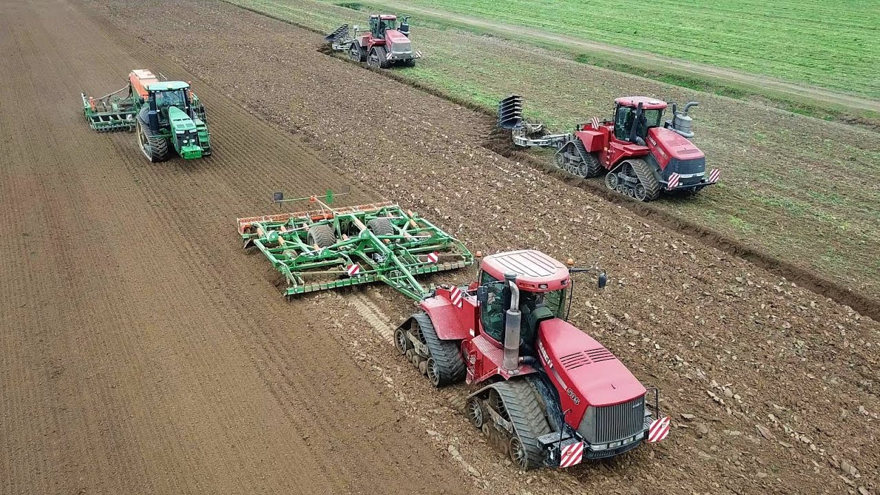 XXL Sowing | 3x Case IH Quadtrac | JD 8370RT | Dal Maso