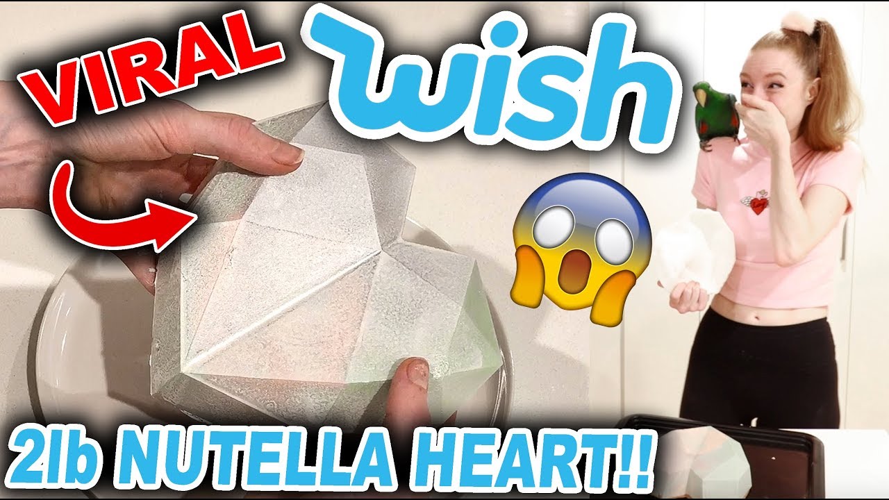 Тестирую товары с Wish!!! Делаю своими руками сердечко из Nutella весом 2 фунта.