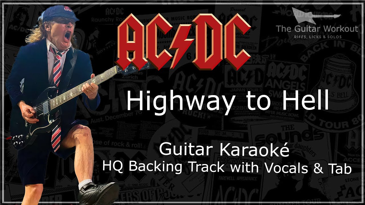 AC/DC - Highway to Hell (HQ Backing Track with vocals & tab | Guitar Karaoke)