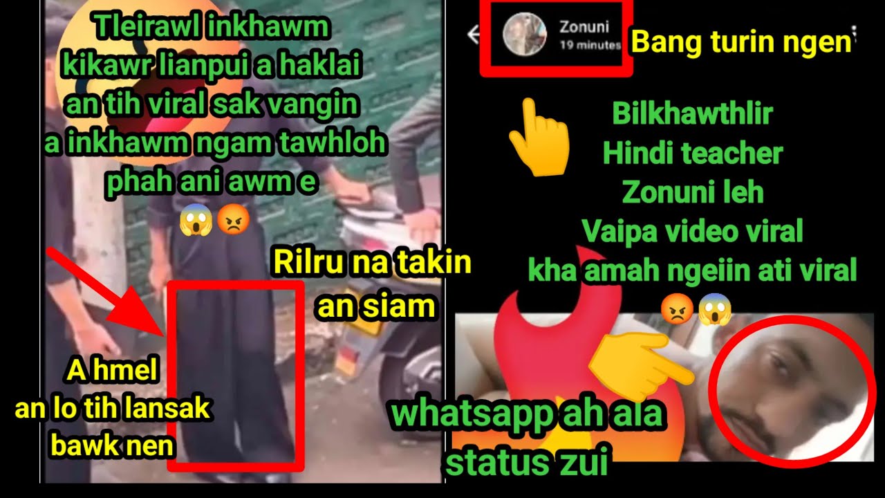 Hei le thuchiang,Zonuni Hindi teacher vaipa nen an video viral,Hindi teacher atangin bang turin ti😡