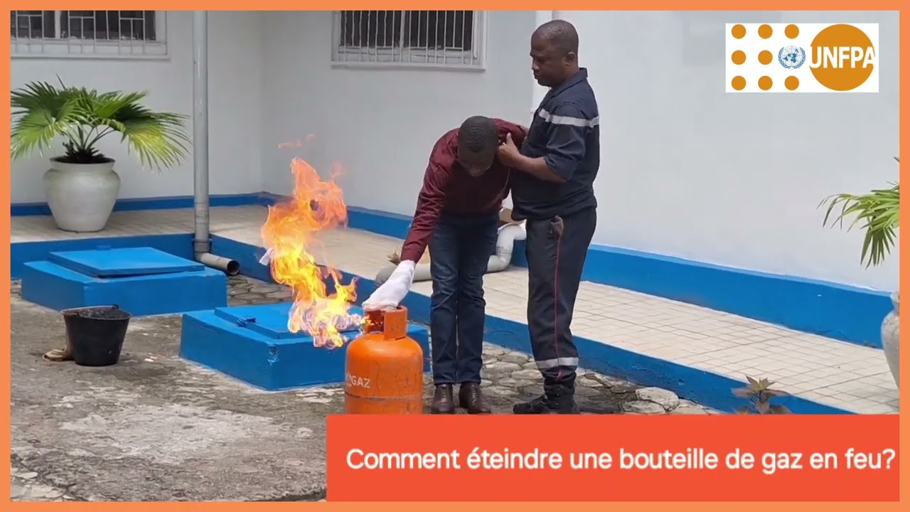 Comment éteindre une bouteille de gaz en feu et éviter un incendie?