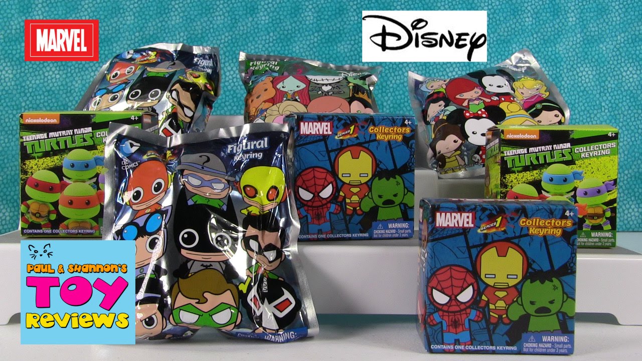 Disney Marvel DC Figural Keyring Palooza | Blind Bag Toy Review | PSToyReviews
