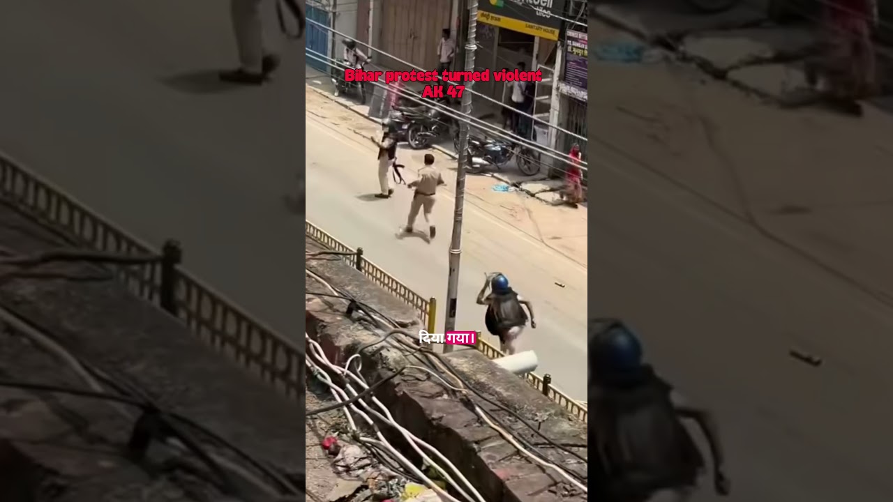 Bihar Bandh Escalates: Police AK-47 Firing & Government U-Turn #shorts #ytshorts #biharprotest