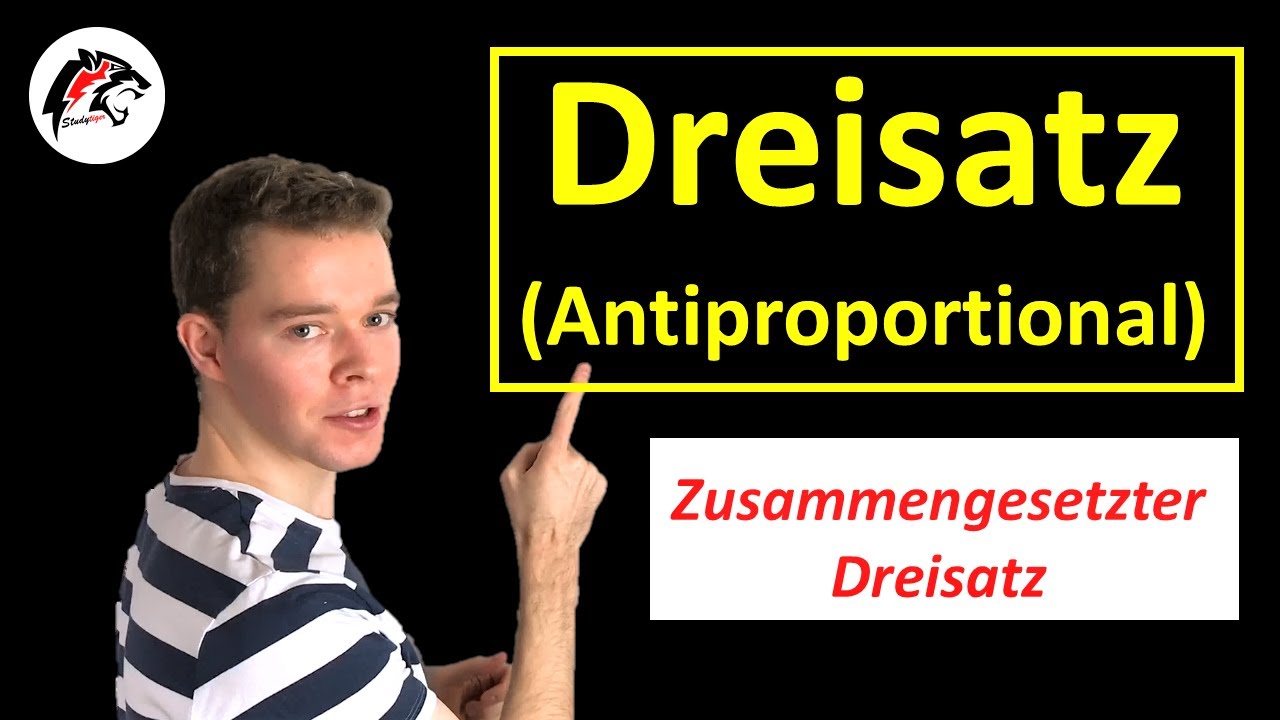 Zusammengesetzter Dreisatz (Antiproportional) | Mathe Tutorial