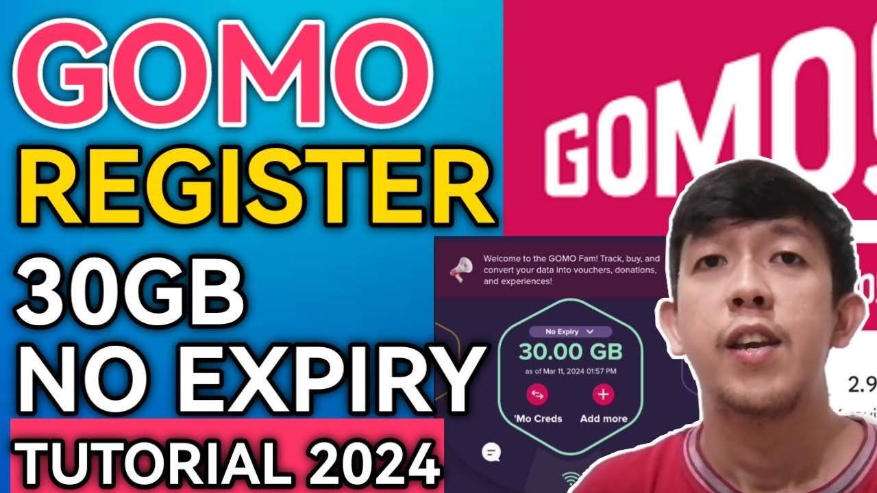 PAANO IREGISTER ANG GOMO SIM CARD | 30GB NO EXPIRY TUTORIAL