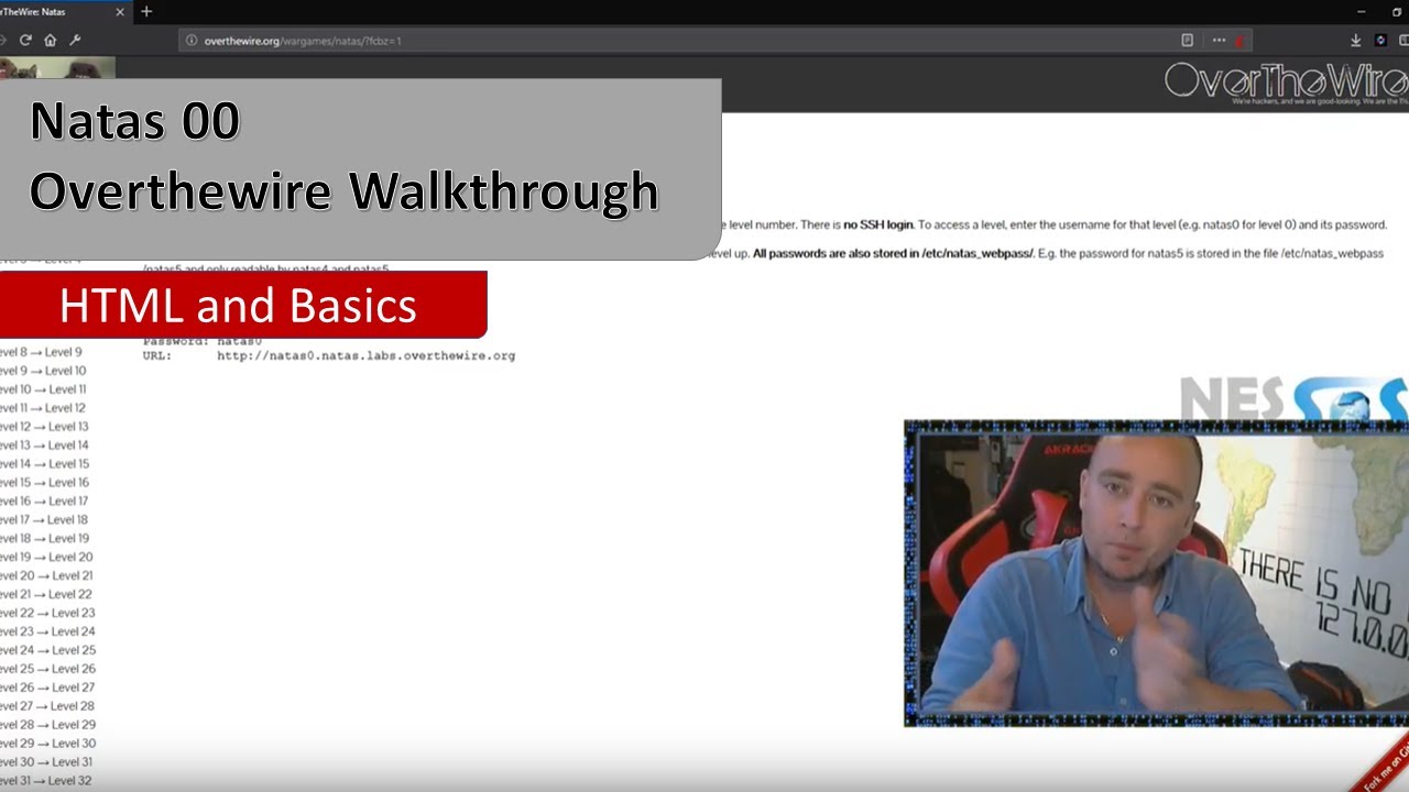 Learn practical web security - Introduction & Walkthrough - Natas00 - Overthewire.org