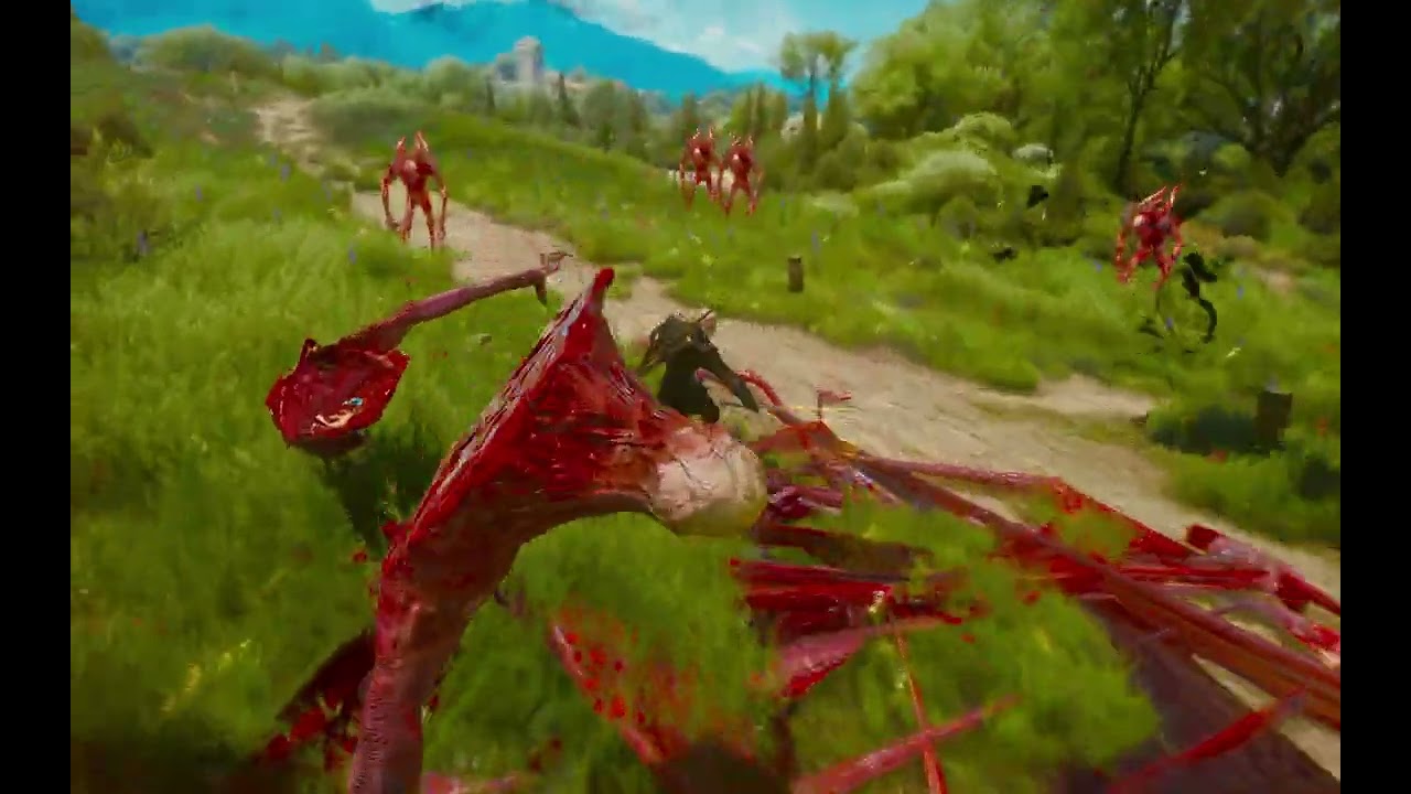 Geralt vs 10 Bosses Dettlaff from DLC