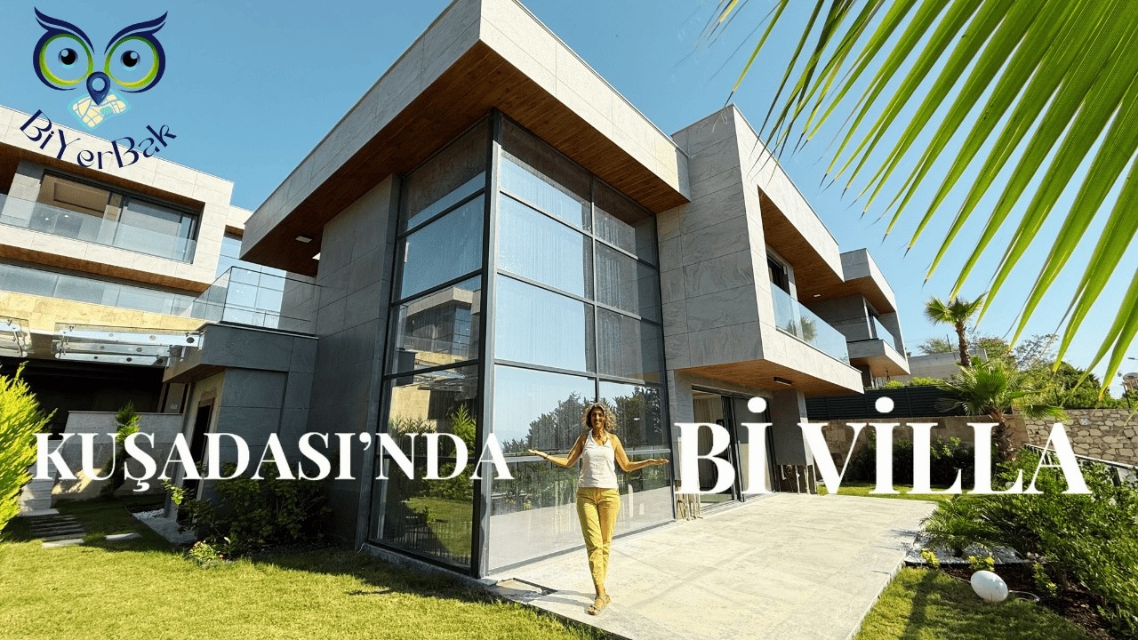 Her Sabah Maviyle Uyanmak İstermisiniz? Kuşadası 'nda Bİ VİLLA | Satılık Lüks Villa Turu #30