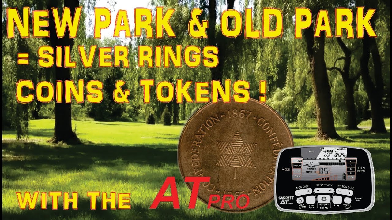 Metal Detecting Silver Rings, Coins, Tokens And Large Cents In Toronto. With The Garrett AT Pro