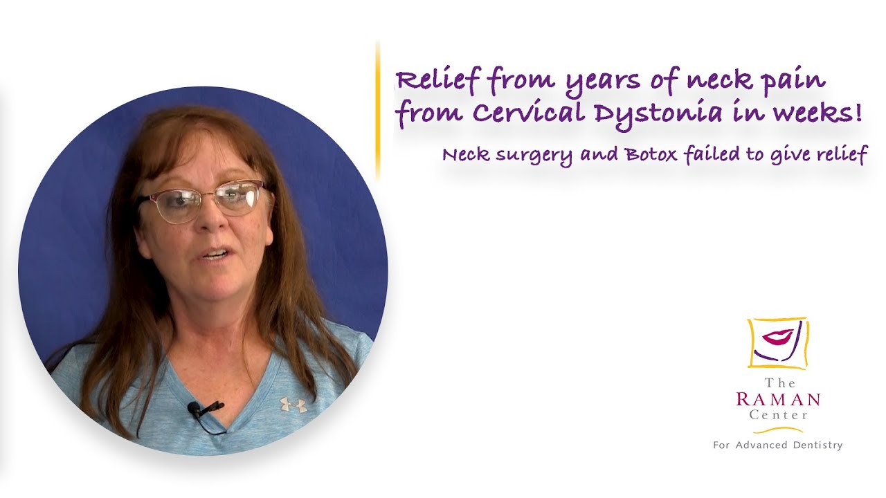 Relief from years of neck pain from Cervical Dystonia, in weeks.  Surgery & Botox failed to relieve!
