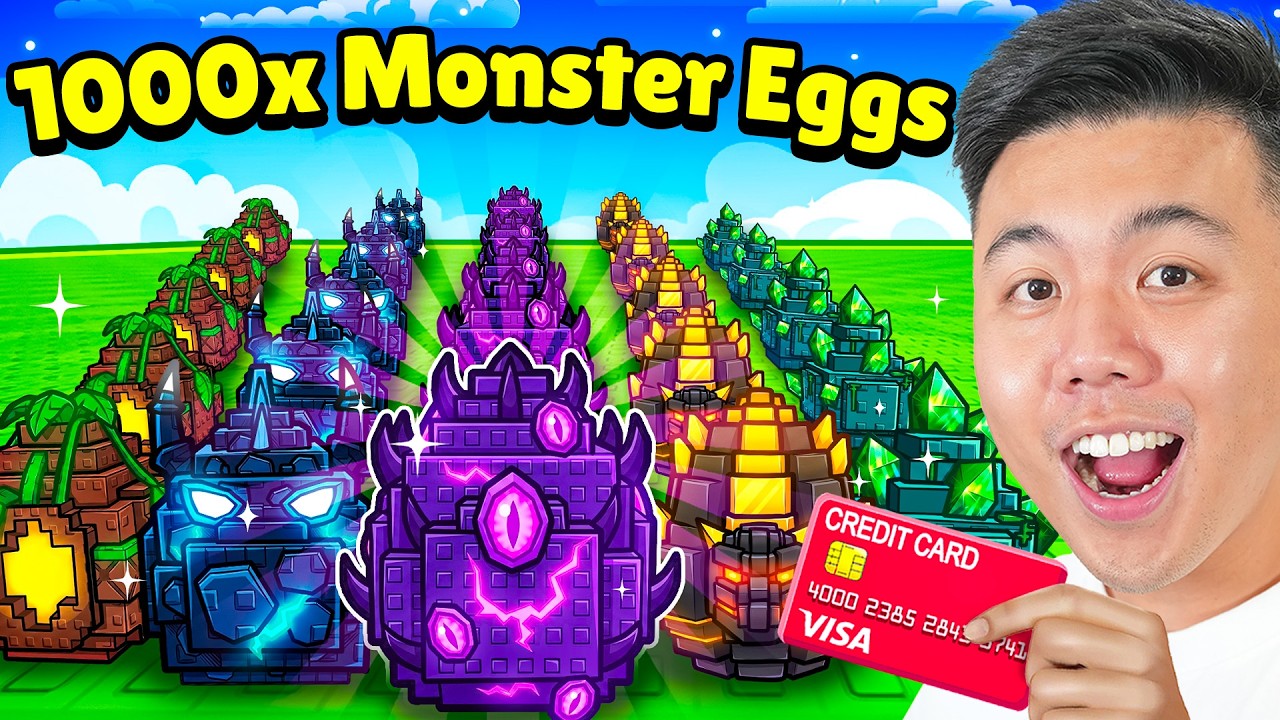 Spending $10,000 For 1000 Monster Eggs in Steal an Egg..