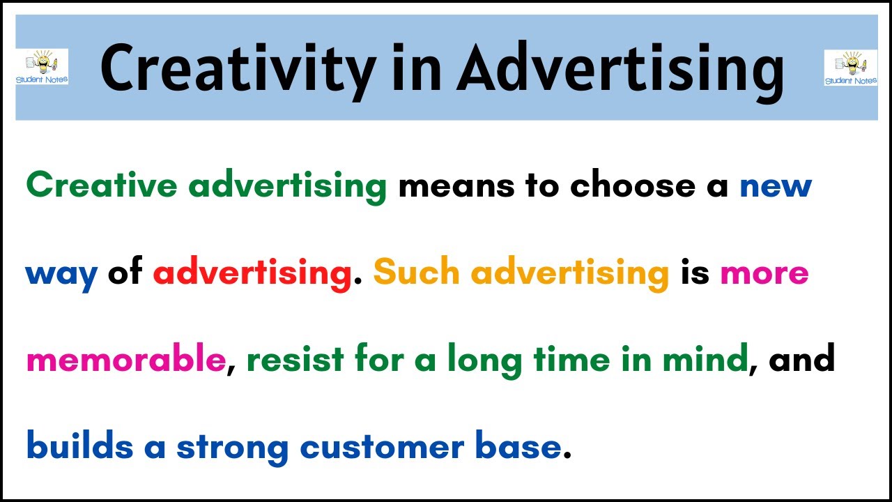 No.59 ~ Creativity in Advertising || Meaning of creativity || with example || with Images ||