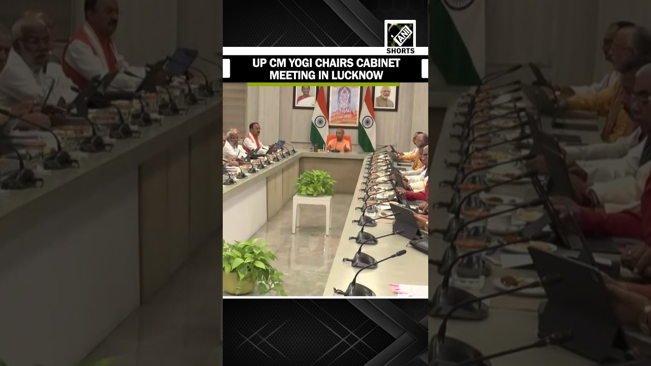 Uttar Pradesh CM Yogi Adityanath chairs cabinet meeting in Lucknow