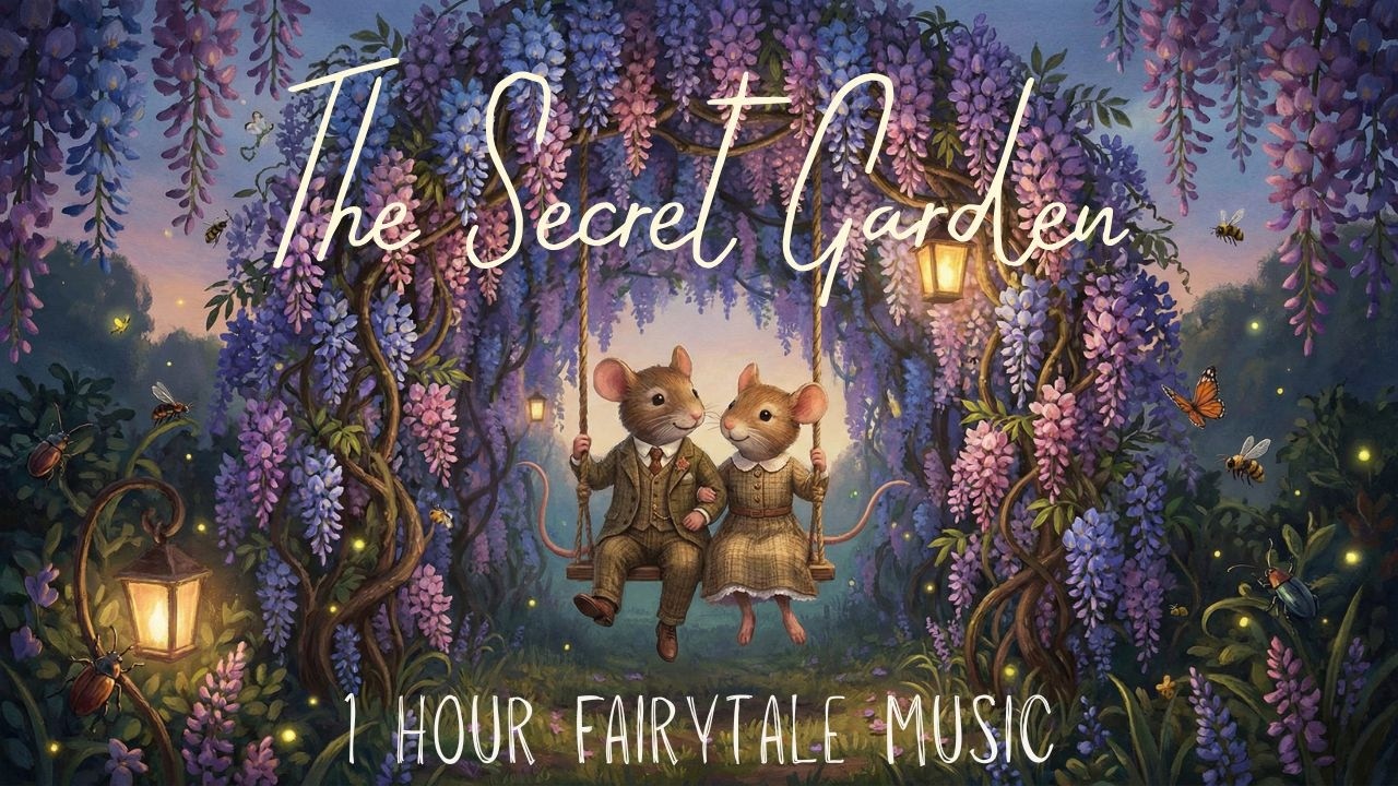 The Secret Garden After Dark 🌙 1 Hour Fairytale Music for Dreaming & Rest