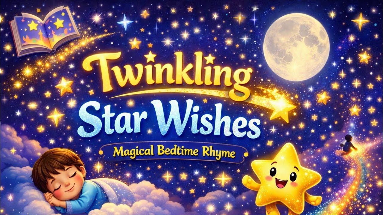 Twinkling Star Wishes 🌟 | Magical Kids Bedtime Rhyme