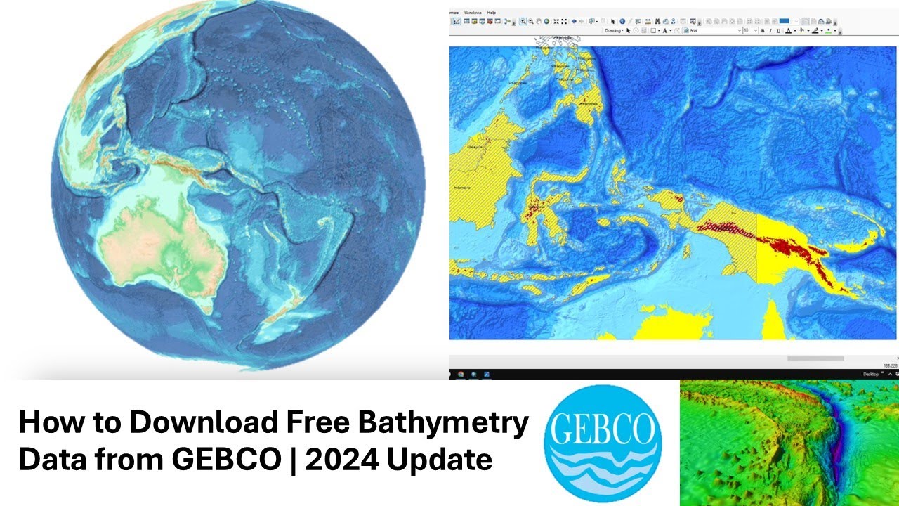 How to Download Free Bathymetry Data from GEBCO | 2024 Update