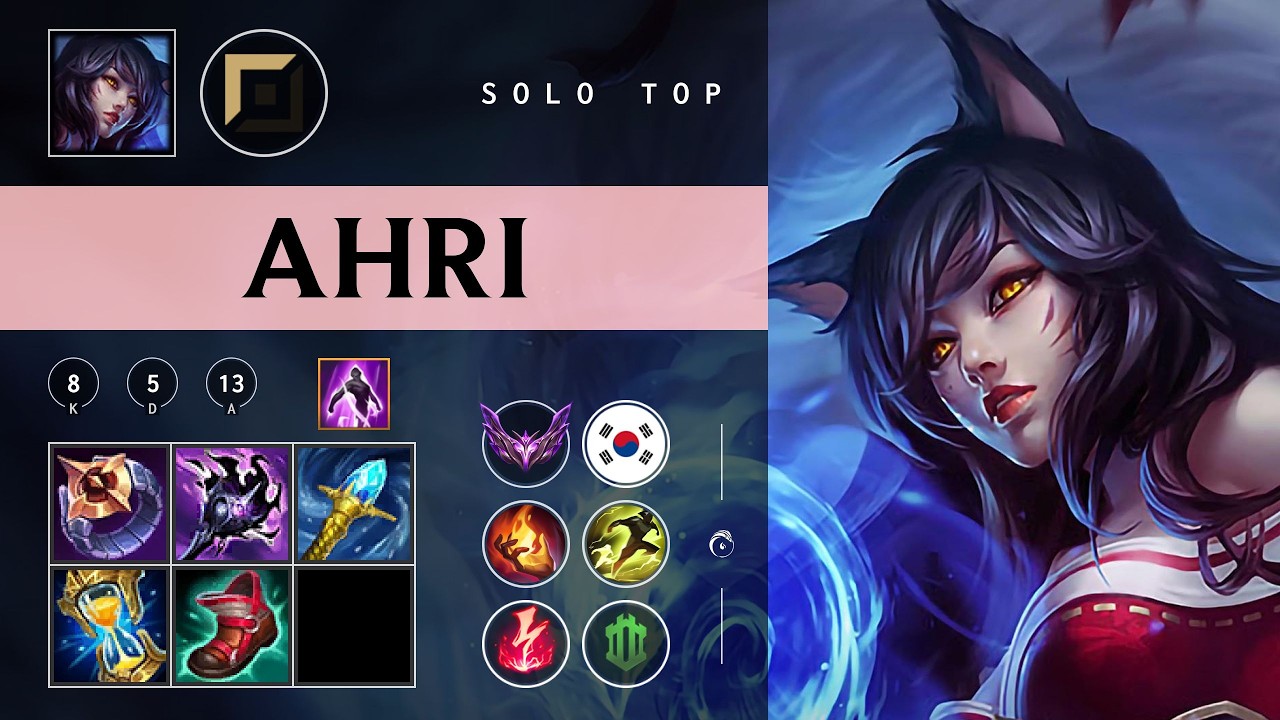 Ahri Top vs Jax - KR Master Patch 26.06