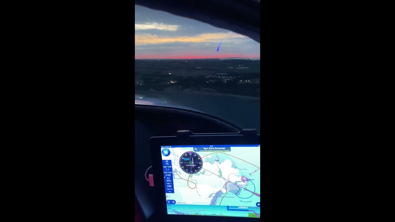 G ODJG landing bembridge evening