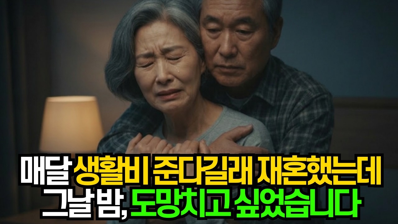 매달 생활비 300만원 준다길래 재혼했는데, 그날 밤 저는 도망치고 싶었습니다ㅣ황혼재혼ㅣ노후사연ㅣ오디오북ㅣ