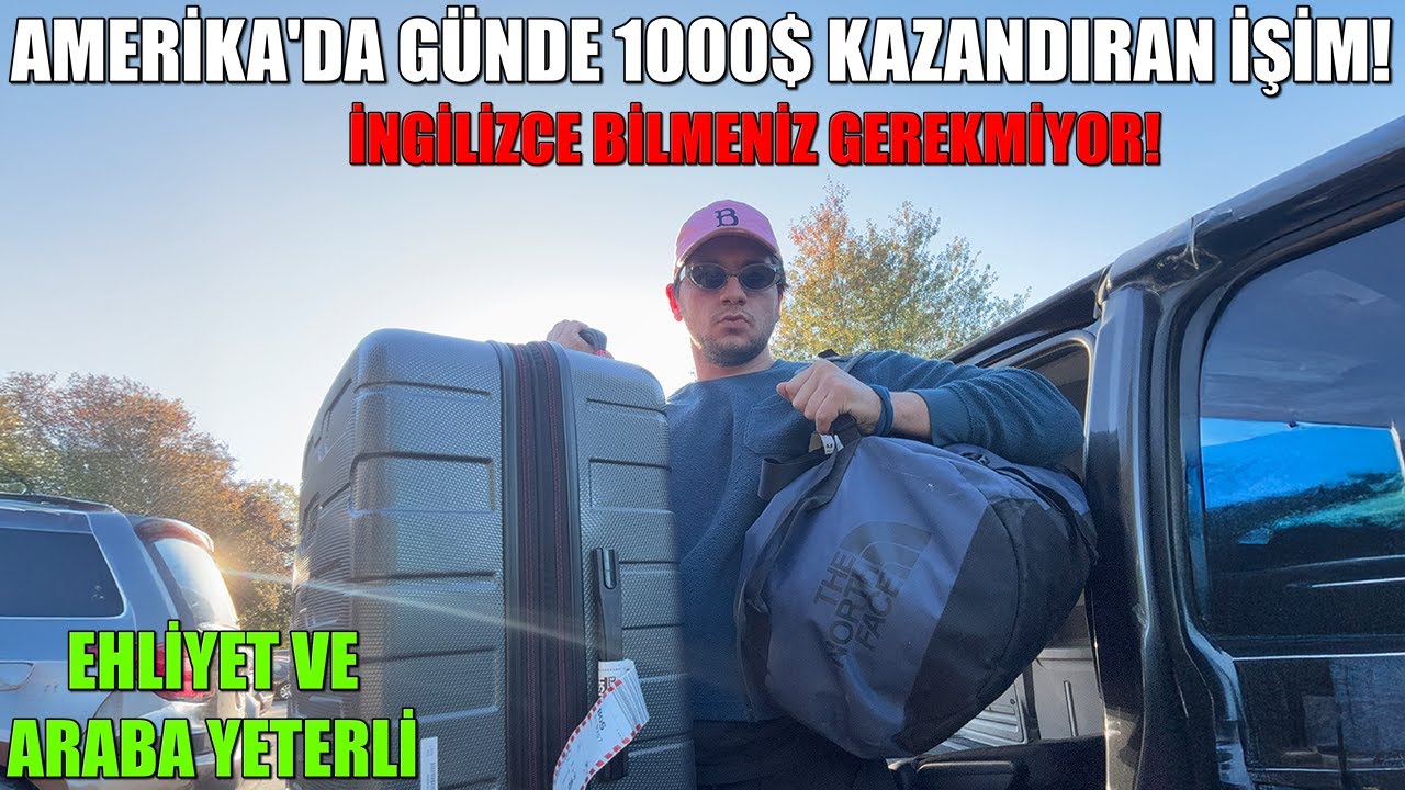 AMERİKA&rsquo;DA G&Uuml;NL&Uuml;K 1000 $ KAZANIYORUM! Havaalanı İşim ve T&uuml;m G&uuml;nl&uuml;k Ne Kadar Kazandım / Harcadım? 🇺🇸