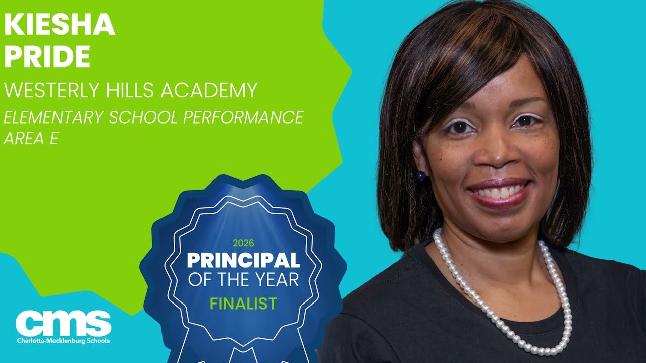 Principal Kiesha Pride is a finalist for the 2026 Principal of the Year Award.