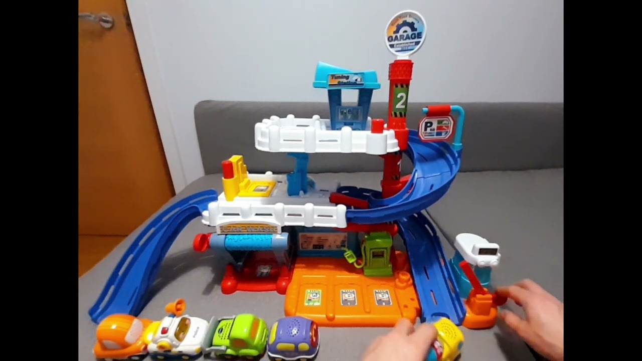 VTech Garage |Car Tracks for Kids with Lights and Sounds@ToysFunKidsUK
