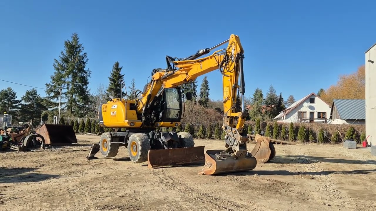 JCB JS 145 WTT4 I KOPARKA KOŁOWA 2016R. KM MASZYNY BUDOWLANE WWW.KMRENT.PL 56-300 MILICZ