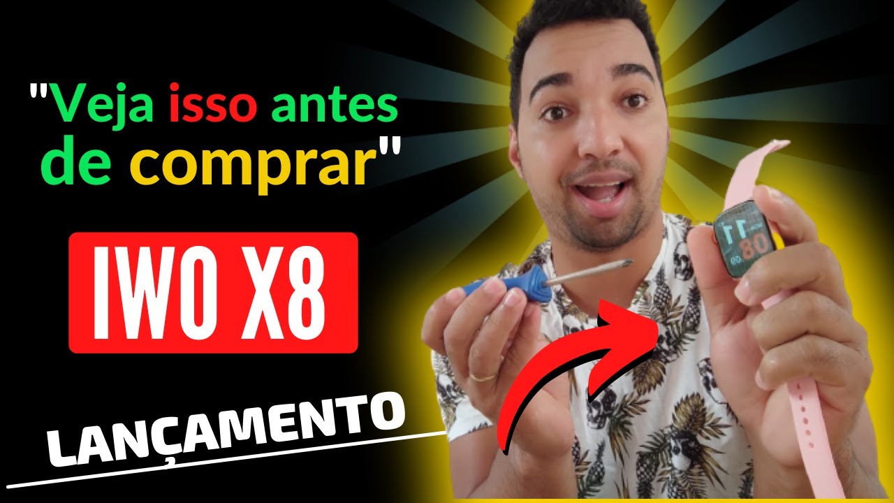 Smartwatch X8 - melhor que o X7❓ X8 é a prova d'agua ❓ smartwatch x8 funções | #smartrafael