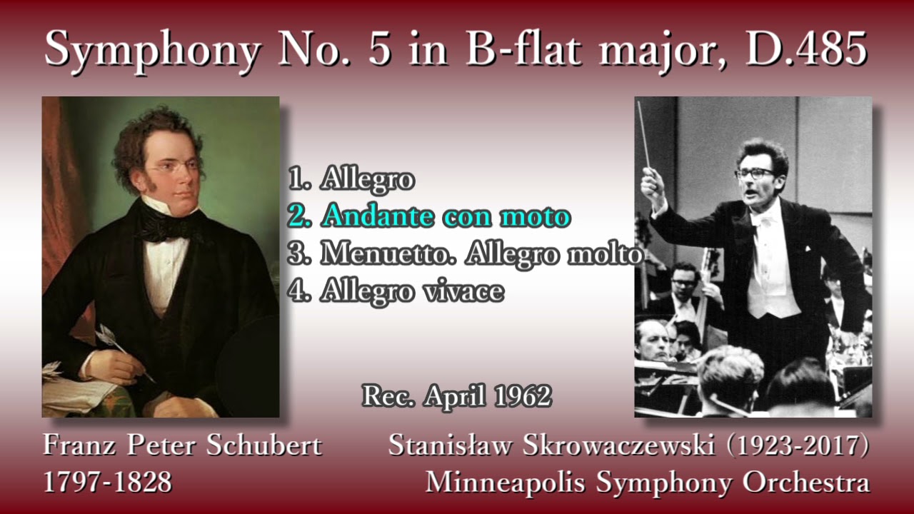 Schubert: Symphony No. 5, Skrowaczewski & MinneapolisSO (1962) シューベルト 交響曲第5番 スクロヴァチェフスキ