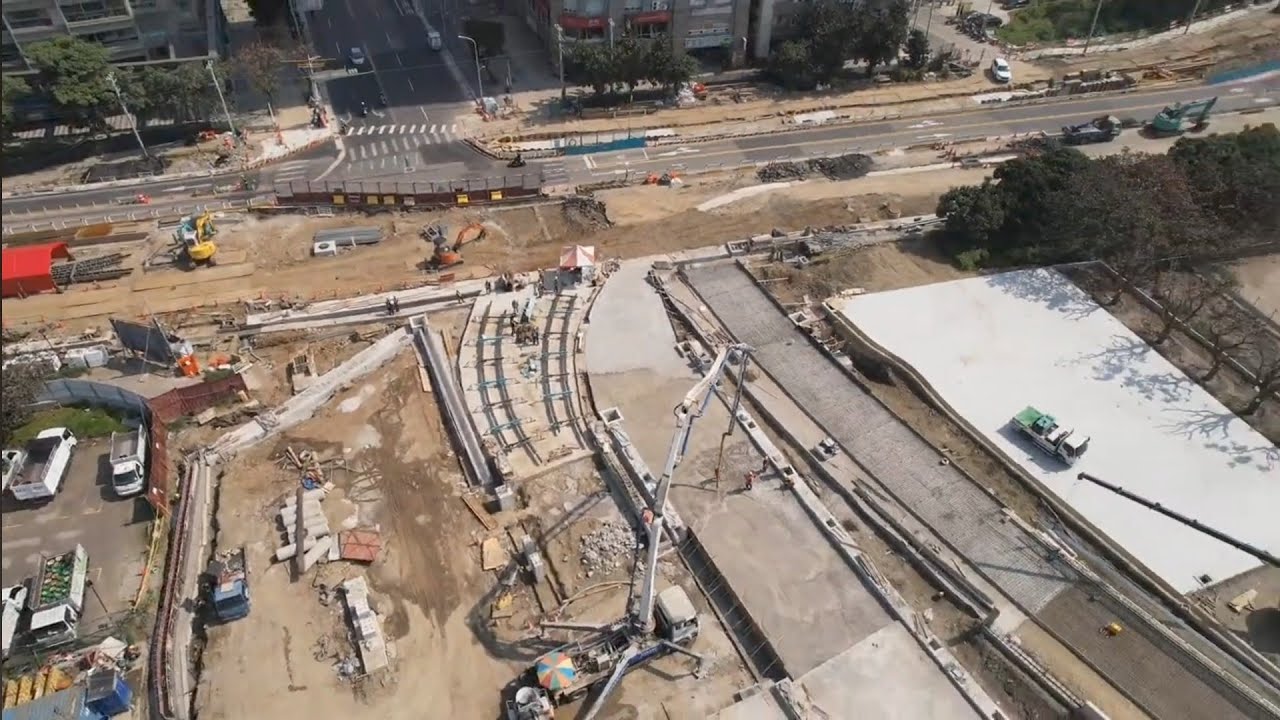 2026.02.22  淡江大橋工程 淡水端 各區最新進度概況 空拍直播