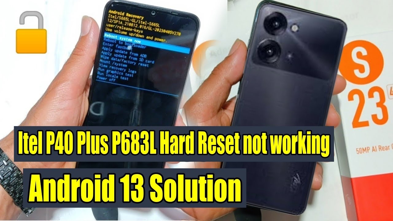 Itel P40 Plus P683L hard reset password hard reset not working Solution Itel Android 13 Hard Reset