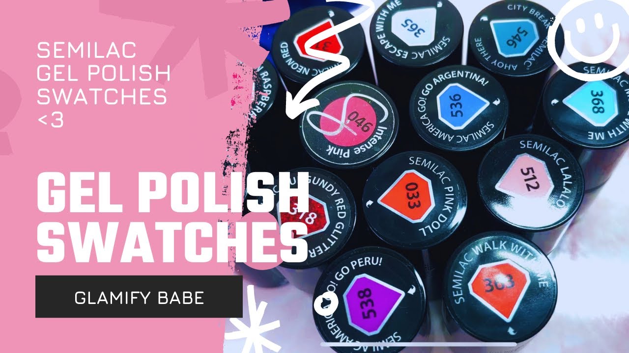 SEMILAC GEL POLISH SWATCHES AND REVIEW| GEL POLISH SWATCHES| AFFORDABLE GEL POLISHES| PASTEL| NEON
