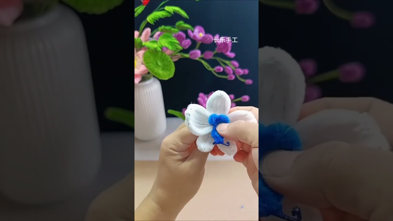 Hướng dẫn làm hoa lan bằng kẽm nhung