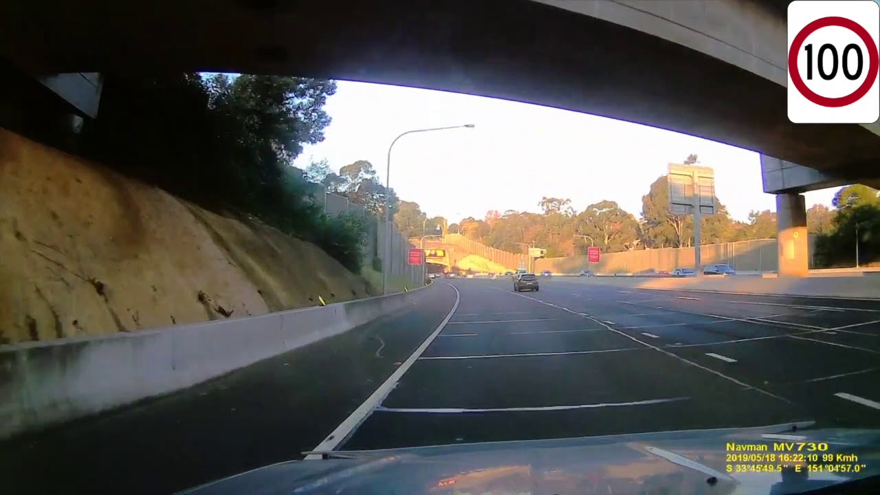 Thornleigh to Lane Cove West, NSW Drive via A28, M2 and A38