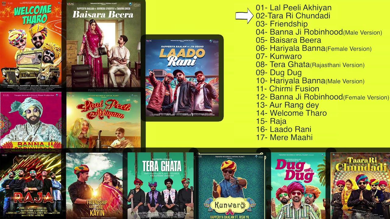 Best of Trouper Records  Music | Audio Jukebox | Latest Rajasthani Songs | Top Rajasthani