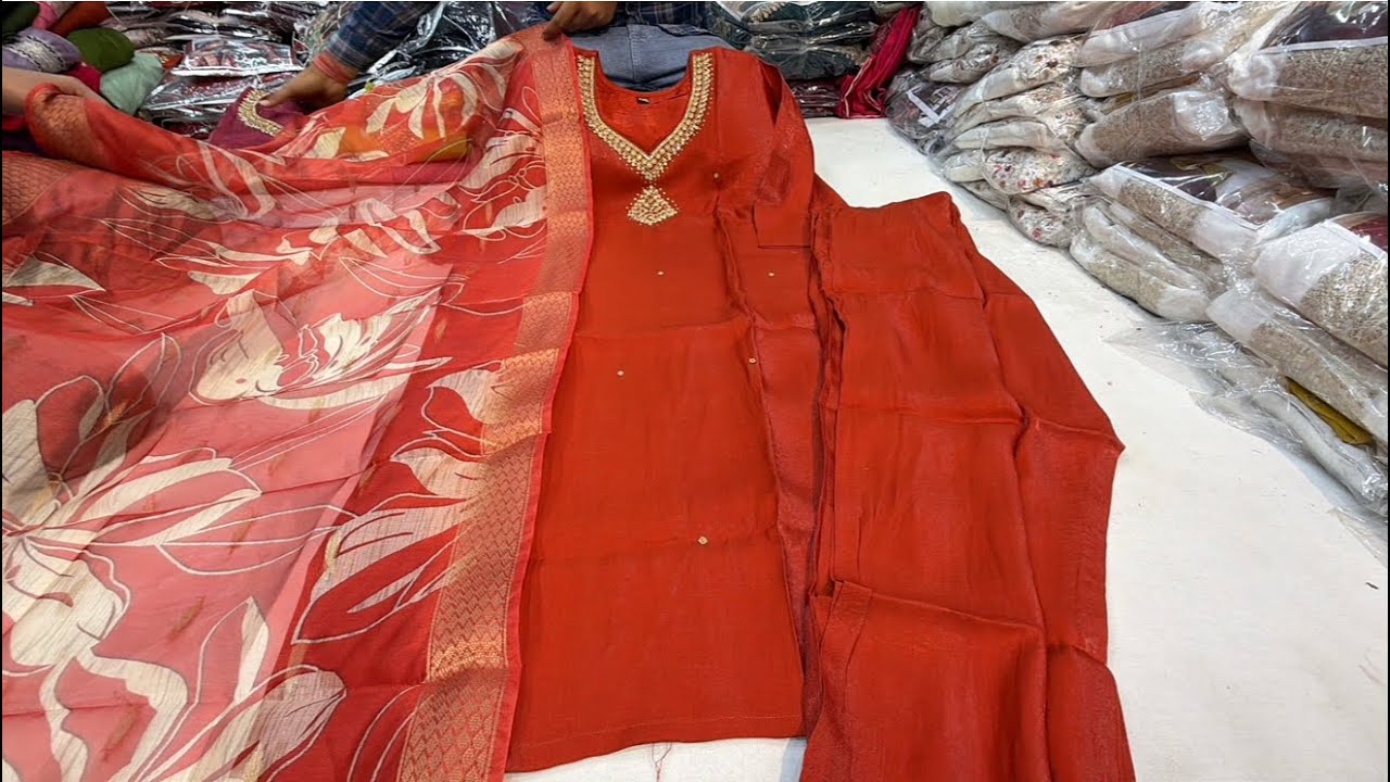 Chickpet Bangalore wholesale designer kurti sets|| single piece courier available 