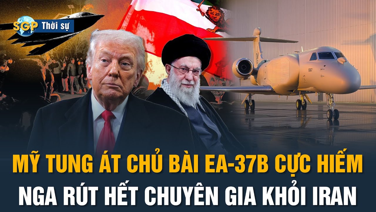 🔴Mỹ tung EA-37B làm tê liệt toàn bộ hệ thống Iran; Nga rút, EU Đưa IRGC vào danh sách kh.ủ.ng b.ố
