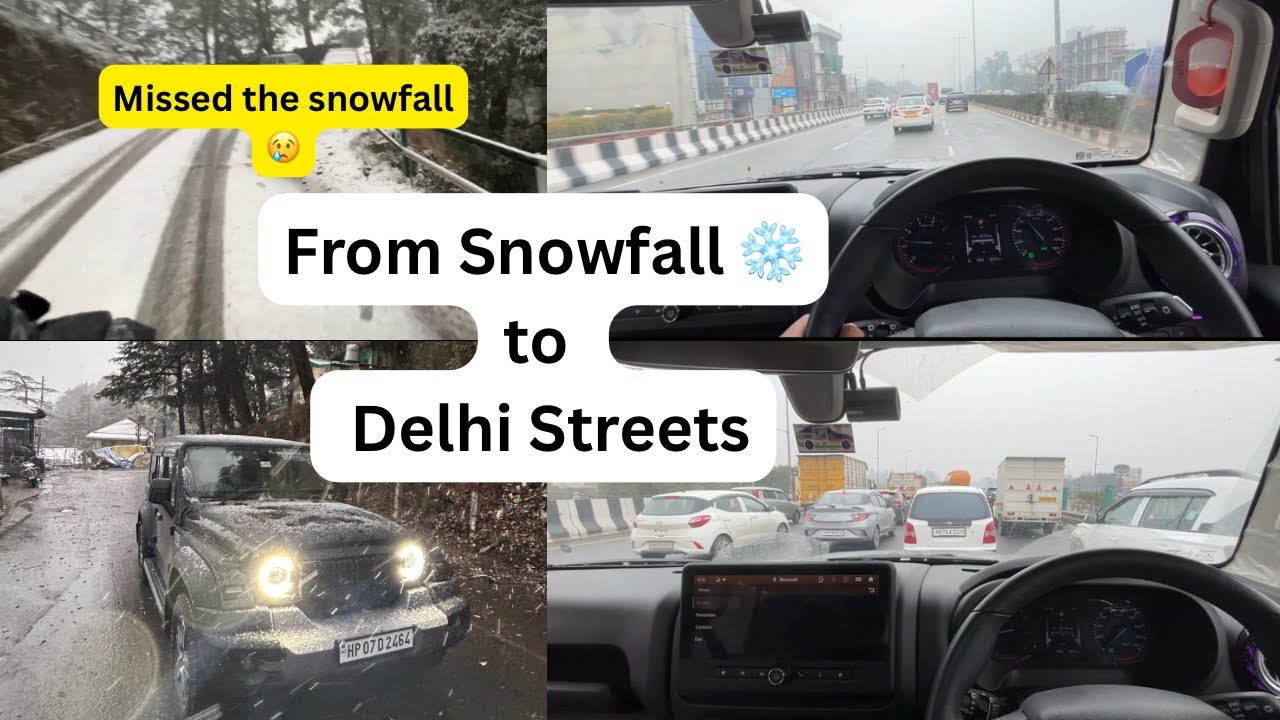 Snowfall 🌨️⛄️Morning & Finally Reached Delhi