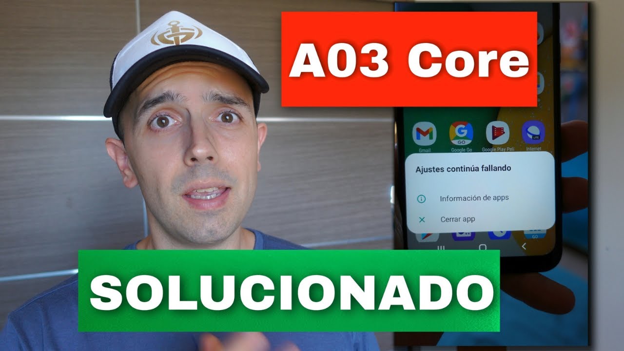 Samsung a03 Core No abre ajustes (SOLUCIONADO) [Sirve para A01 Core]