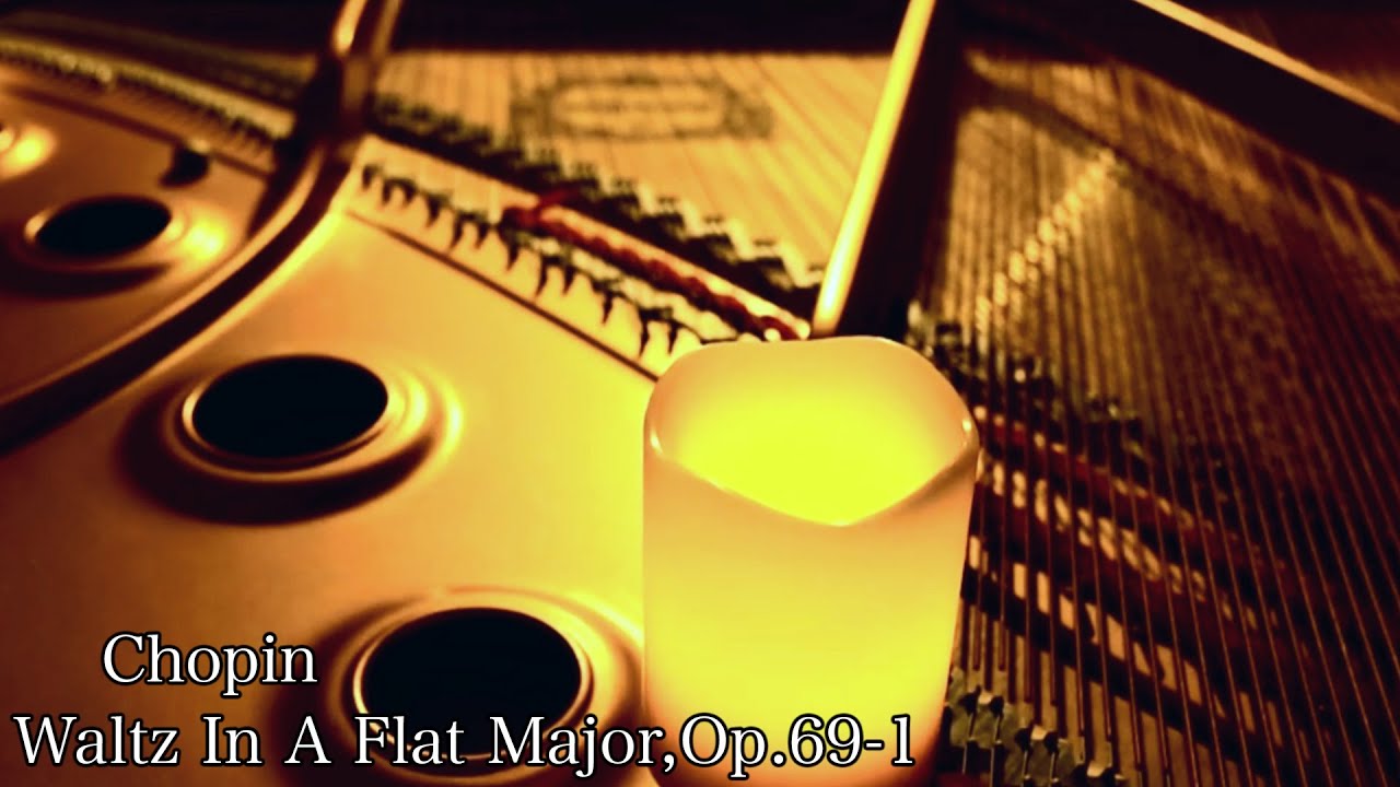 【感傷に浸れる「ワルツ第9番 告別」(ショパン)】(作業・リラックス・睡眠BGM) ”Waltz In A Flat Major,Op.69-1” (F.Chopin) piano 三浦コウ