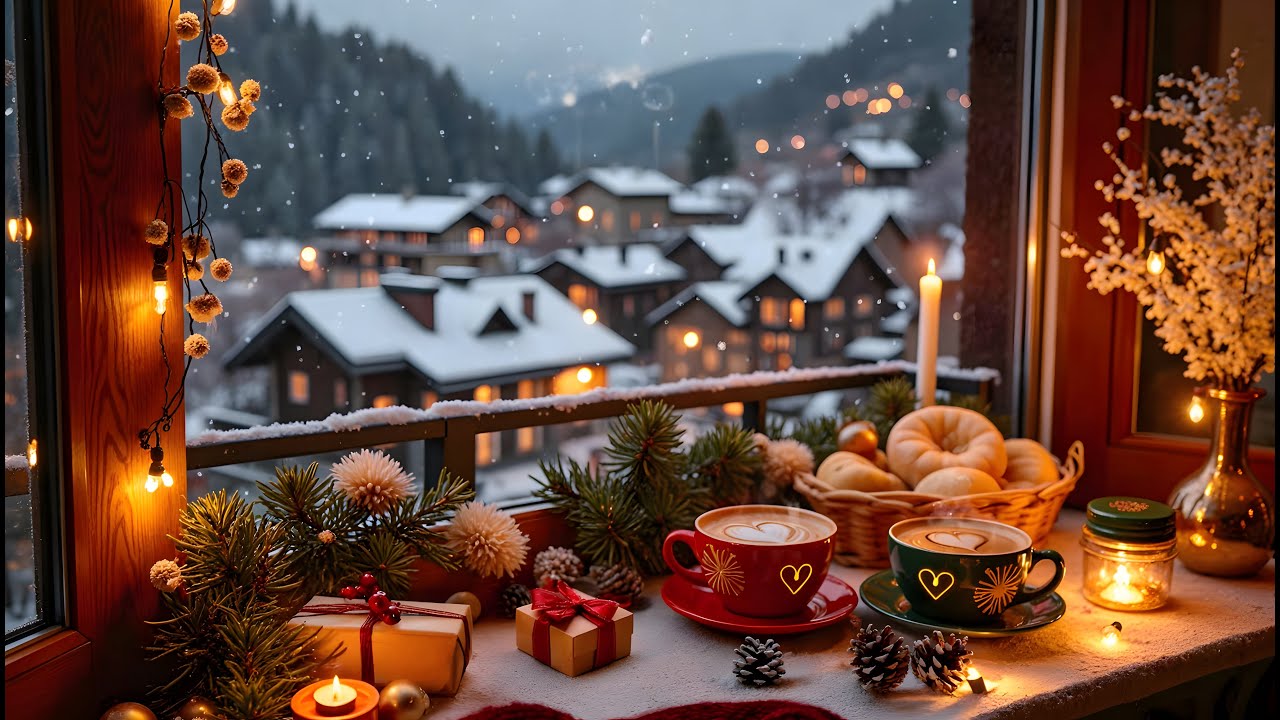 Relaxing Café Ambience with Gentle Smooth Jazz 🎶 Instrumental Music