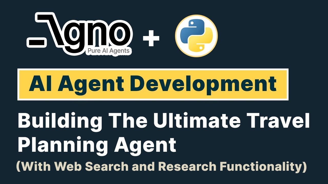 Building A Travel Planning AI Agent With Web Search And Research Capabilities | Agno Tutorial