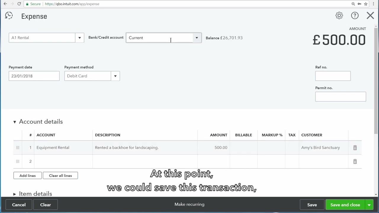 How to Record Expenses that are Billable to a Customer in QuickBooks
