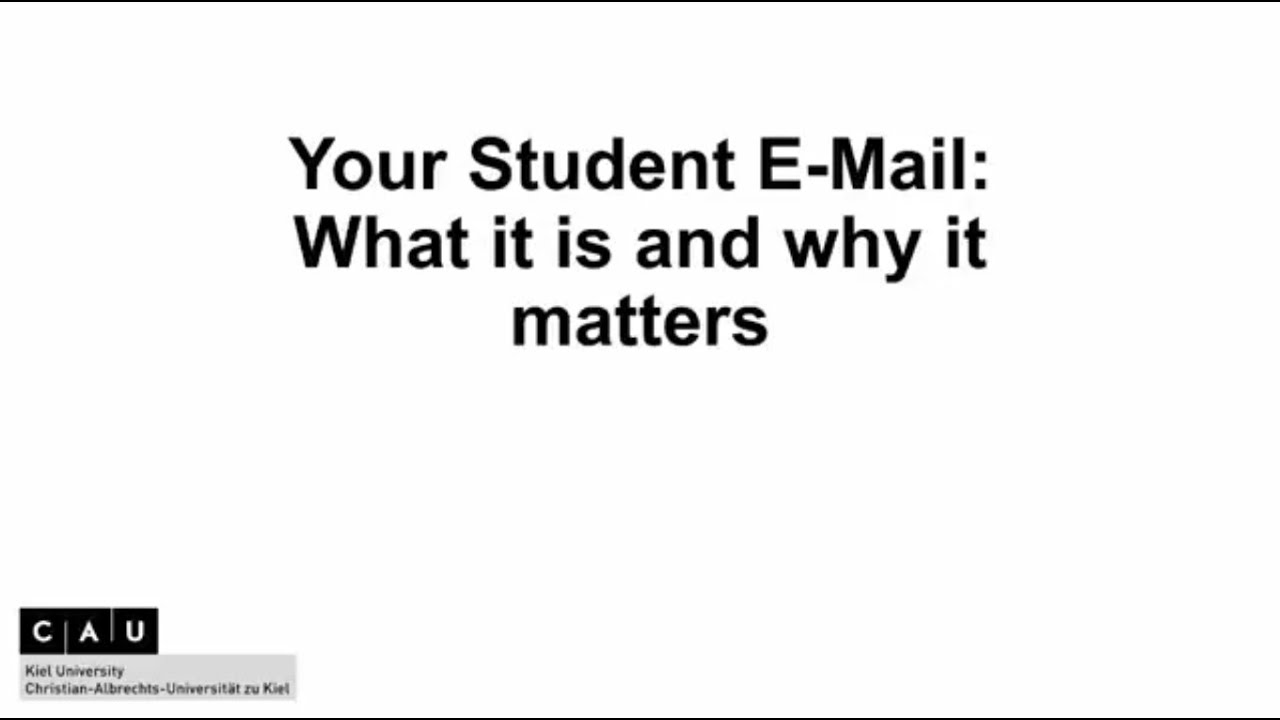 Kiel University: stu-email address