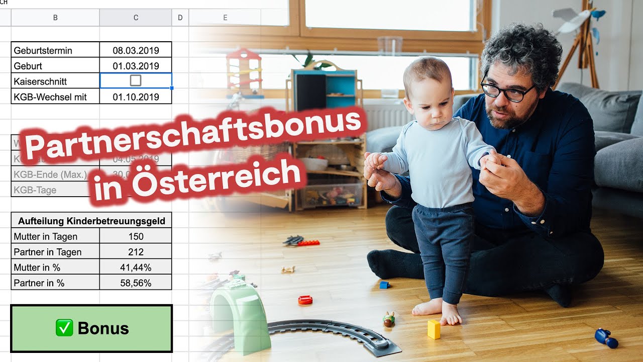 Wie funktioniert der Partnerschaftsbonus in &Ouml;sterreich?