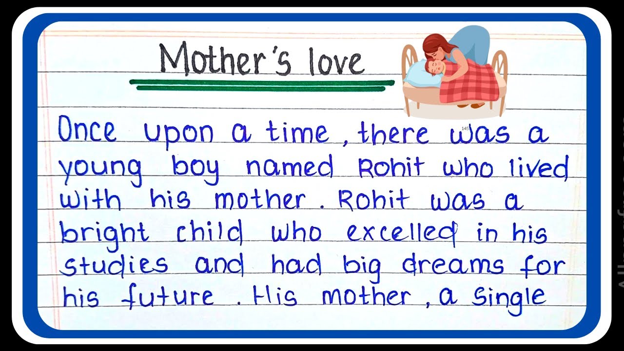 A Mother's Love Story in English | Moral story: Mother's Love | Story writing