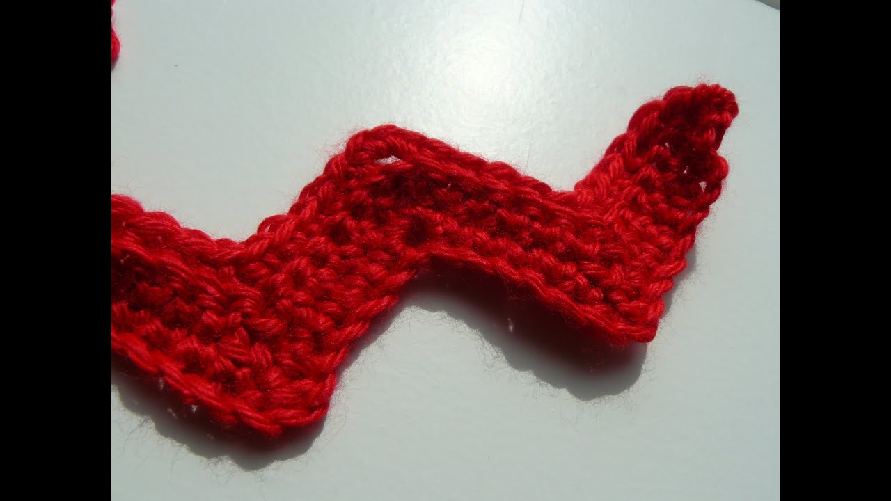 How to crochet a chevron zigzag