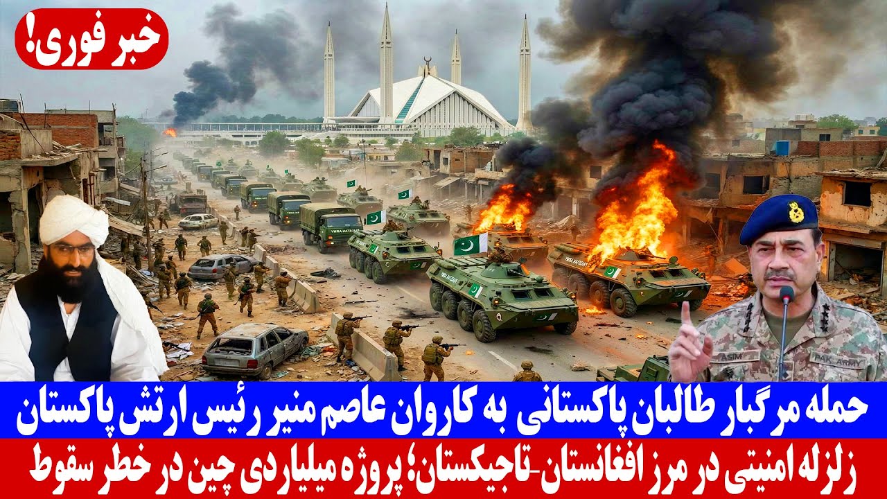 خبر فوری: حــ.مله مرگبار به کاروان عاصم منیر رئیس ارتش پاکستان