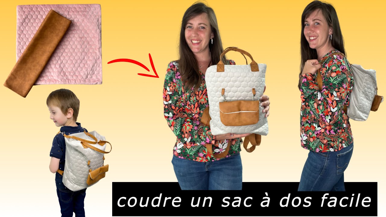 TUTO COUTURE - coudre un sac à dos facile #action